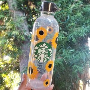 Sunflower starbucks bottle